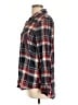 Forever 21 Plaid Black Long Sleeve Button-Down Shirt Size L - photo 5