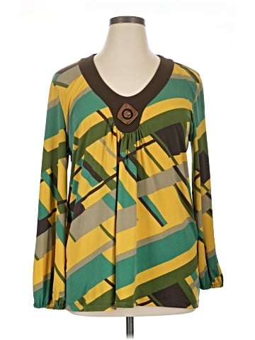 Kasper Long Sleeve Blouse (view 1)