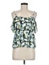 Topshop 100% Polyester Green Sleeveless Blouse Size 6 - photo 1