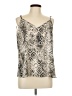 Allison Joy 100% Polyester Silver Sleeveless Blouse Size L - photo 1