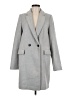 Zara TRF 100% Polyester Gray Coat Size M - photo 1