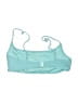 Triangl Chevron-herringbone Teal Swimsuit Top Size M - photo 2