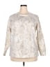 Ideology Paisley Ivory Pullover Sweater Size 2X - photo 1