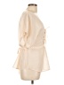 2b bebe 100% Polyester Ivory Short Sleeve Blouse Size L - photo 4