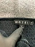 Motel Chevron-herringbone Black Shorts Size M - photo 3
