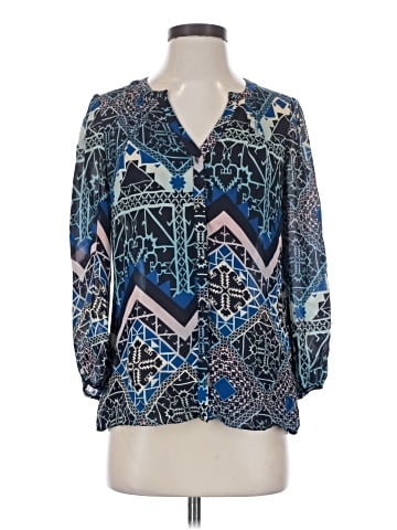 Leifsdottir 3/4 Sleeve Silk Top (view 1)