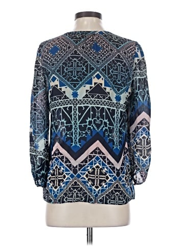 Leifsdottir 3/4 Sleeve Silk Top (view 2)