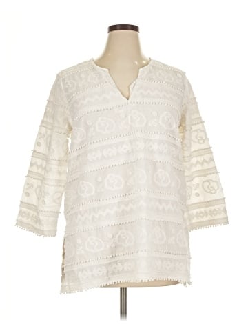 Karen Kane 3/4 Sleeve Blouse (view 1)