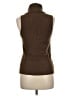 Splendid Solid Pink Brown Sweater Vest Size M - photo 2