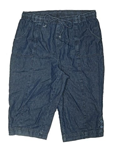 Karen Scott Denim Shorts (view 1)