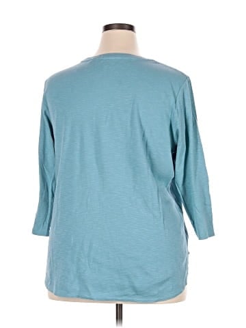 KIRKLAND Signature 3/4 Sleeve T-Shirt (view 2)
