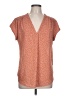 Fun2Fun 100% Polyester Orange Short Sleeve Blouse Size L - photo 1