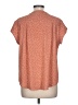 Fun2Fun 100% Polyester Orange Short Sleeve Blouse Size L - photo 2
