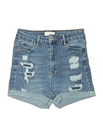 Wax Jean Denim Shorts (view 1)
