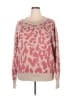 Oddi 100% Acrylic Animal Print Pink Pullover Sweater Size 2X - photo 1