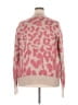 Oddi 100% Acrylic Animal Print Pink Pullover Sweater Size 2X - photo 2