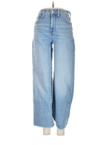 Madewell The Perfect Vintage Wide-Leg Crop Jean in Altoona Wash: Raw-Hem Edition (view 1)