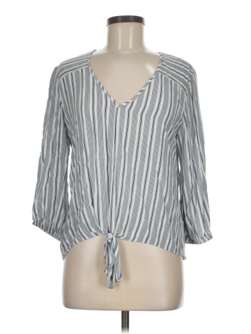 Waverly Grey 3/4 Sleeve Blouse (view 1)