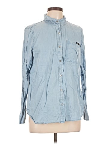 CALVIN KLEIN JEANS Long Sleeve Button-Down Shirt (view 1)