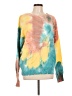 12pm by Mon Ami Tie-dye Teal Pullover Sweater Size L - photo 1