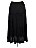 Unbranded Solid Black Casual Skirt Size XL - photo 2