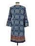 Max Studio Paisley Blue Casual Dress Size L - photo 2