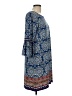 Max Studio Paisley Blue Casual Dress Size L - photo 4