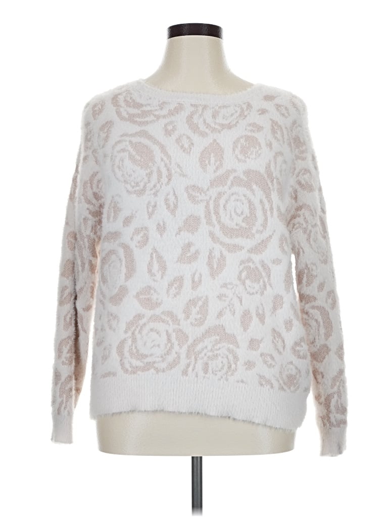 Pre-owned Laura Ashley Pullover Sweater In Ivory