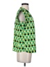 Alison Sheri 100% Polyester Green Sleeveless Blouse Size XS - photo 4