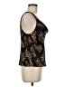 DKNY 100% Polyester Gold Sleeveless Blouse Size M - photo 4