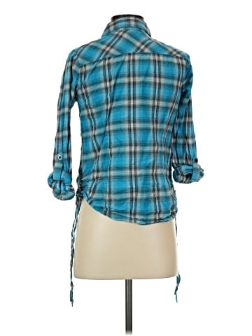 Cato 3/4 Sleeve Button-Down Shirt (view 2)