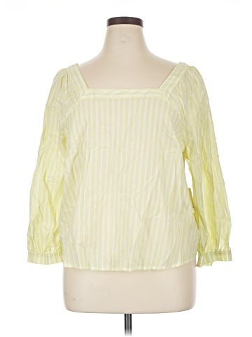 a.n.a. A New Approach 3/4 Sleeve Blouse (view 1)