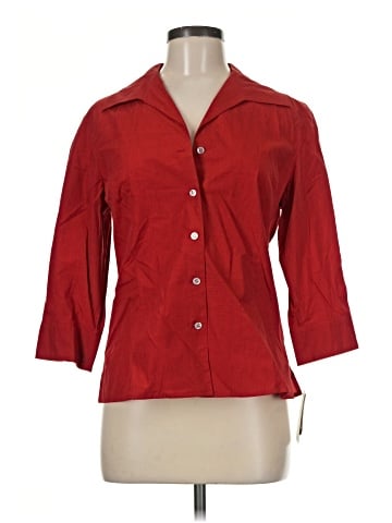 Doncaster Collection 3/4 Sleeve Button-Down Shirt (view 1)