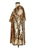 TCEC 100% Polyester Metallic Gold Cocktail Dress Size S - photo 5