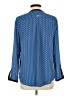 Nautica 100% Polyester Polka Dots Blue Long Sleeve Blouse Size L - photo 2