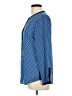 Nautica 100% Polyester Polka Dots Blue Long Sleeve Blouse Size L - photo 5
