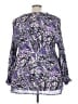 Sunny Leigh 100% Polyester Purple Long Sleeve Blouse Size 3X - photo 2
