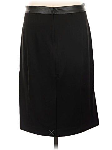 Ann Taylor Factory Faux Leather Skirt (view 2)