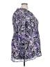 Sunny Leigh 100% Polyester Purple Long Sleeve Blouse Size 3X - photo 4