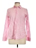 J.Crew Checkered-gingham Pink Long Sleeve Button-Down Shirt Size 10 - photo 1