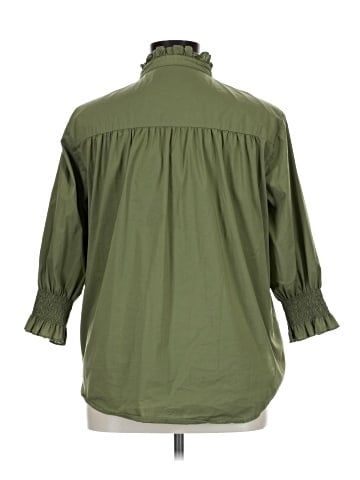 Caryn Lawn 3/4 Sleeve Button-Down Shirt (view 2)