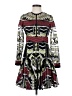 Alexis 100% Polyester Print Green Casual Dress Size S - photo 1
