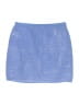 Madewell 100% Cotton Chevron-herringbone Blue Skort Size L - photo 2