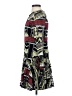 Alexis 100% Polyester Print Green Casual Dress Size S - photo 5