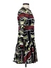 Alexis 100% Polyester Print Green Casual Dress Size S - photo 4