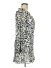 Great Jones 100% Polyester Animal Print Silver Casual Dress Size XL - photo 4