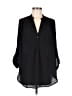 Pleione 100% Polyester Black 3/4 Sleeve Blouse Size M - photo 1