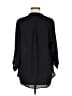 Pleione 100% Polyester Black 3/4 Sleeve Blouse Size M - photo 2