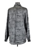 Fun2Fun 100% Polyester Print Gray Long Sleeve Blouse Size M - photo 2