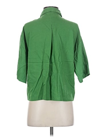 H&M 3/4 Sleeve Button-Down Shirt (view 2)